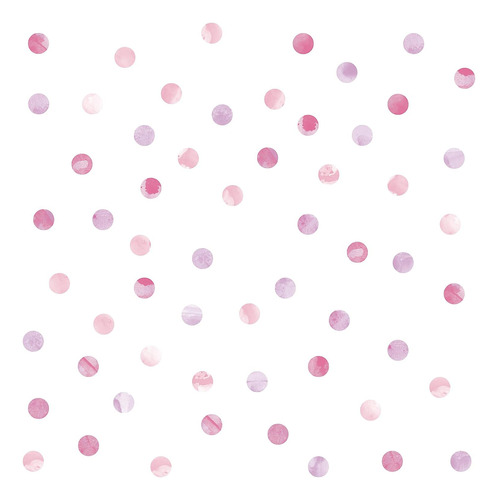 Wallpops Dwpk2466 Watercolor Dots Wall Art Kit, Pink