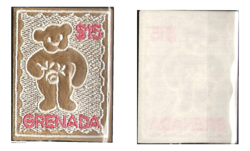 # Mcn # Grenada 2003 - Ursinho Teddy - Selo Mint Em Tecido