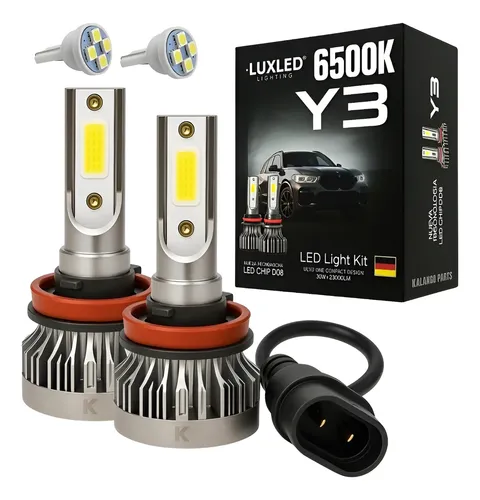 Super Led Y3 6500k 22000lm Milha Neblina H8/h9/h11 Com T10