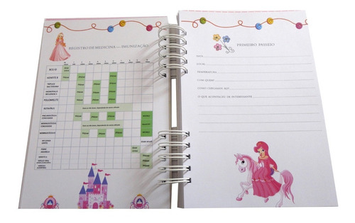 Imagem 4 de 10 de Álbum Livro Do Bebê Meninas Personalizado Caixa 140 Fotos
