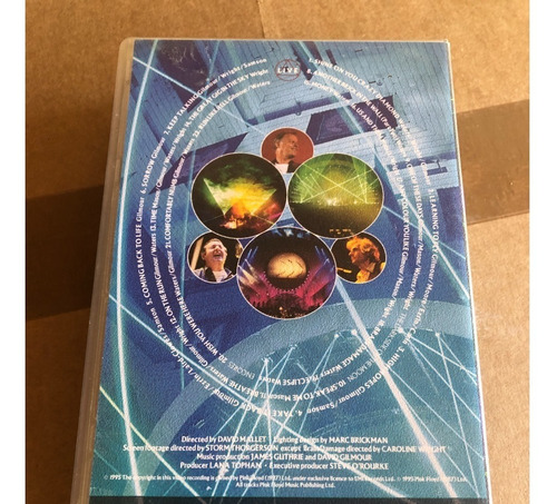 Pink Floyd Pulse Live Vhs Raro Rock Roll Metal Rock Cd Led Z (Usado)