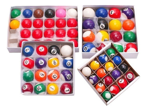 Juego De Mini Bolas De Billar For Niños, Juego De 38mm