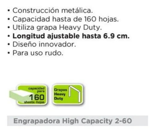 Engrapadora Uso Pesado Heavy Duty 39