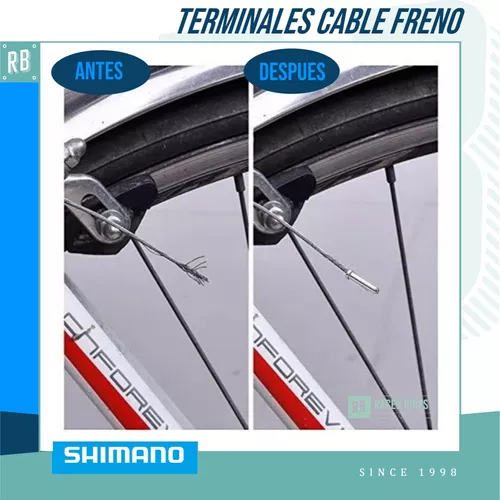 Terminales Shimano De Freno Bicicleta 1,6mm X 500u - Racer Bikes