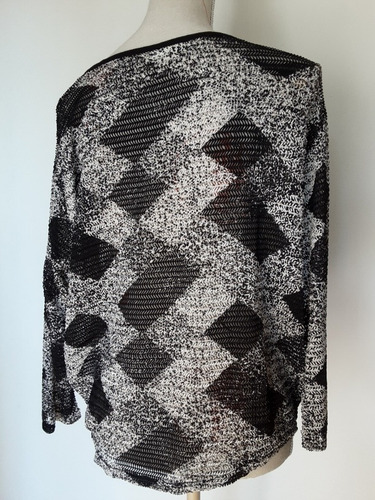 Blusa Italiana Manga Larga Tejida, Talla L / Xl