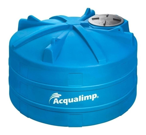 Tanque de água Acqualimp Tanque vertical polietileno 2800L azul de 182 cm x 157 cm