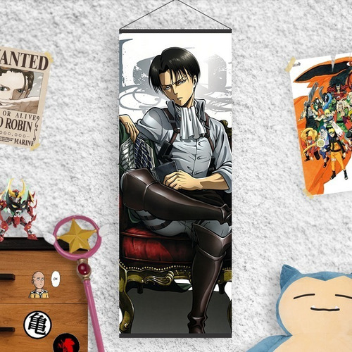 Imagen 2 de 6 de Lona Shingeki No Kyojin Levi Ackerman - Animeras
