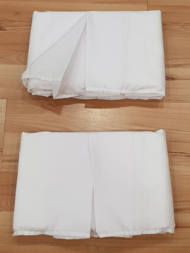 Cubre Somier 2 1/2 Plazas 150x190cm Blanco Microfibra