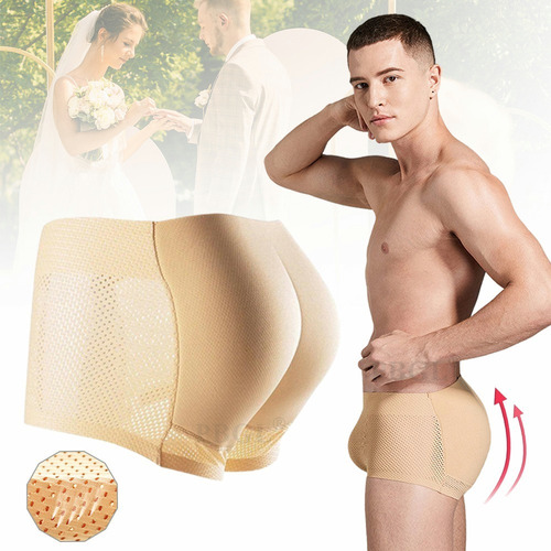 Imagen 2 de 7 de Ropa Boxer Calzon Hombre Relleno Aumenta Trasero