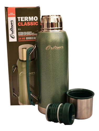 Termo Mate 1,4l Outdoorz Classic Pico Cebador 24h Frio Calor