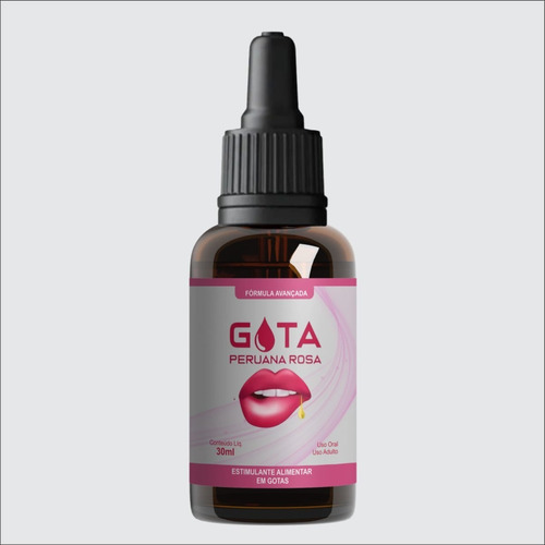 1 Gota Peruana Rosa - 30ml Estimulante Feminino Original