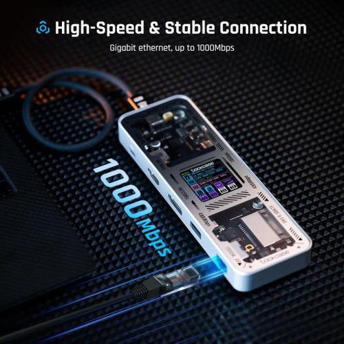 Hub Usb C Dockcase Explorer Edición 10 En 1 Con Hdmi Y Dp