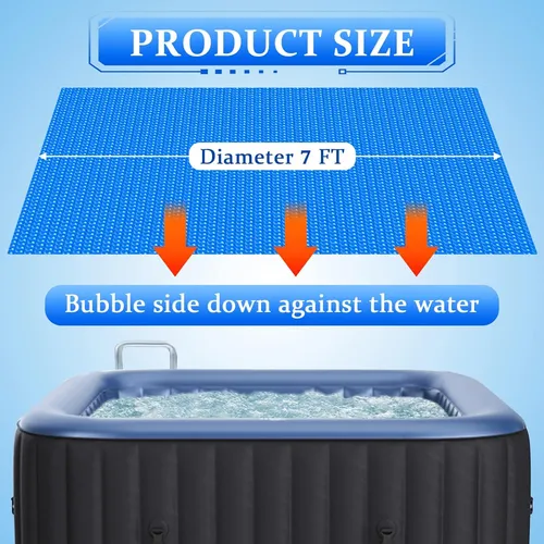 Cubierta De Burbujas Jacuzzi Solar Jacuzzi Inflable Cua...