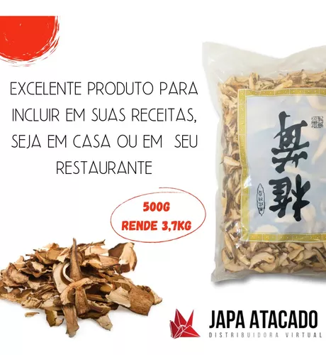 Shitake Fatiado Desidratado Importado 500 g