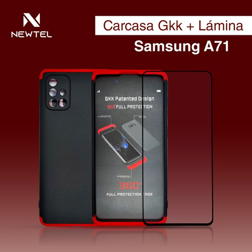 Carcasa Premium Para Samsung A71 + Lamina De Vidrio Templado