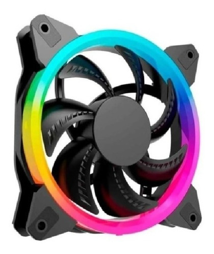 Imagen 2 de 3 de Kit 3 Ventiladores Ocelot Ogpf01 / Gamer / 120mm / Rgb