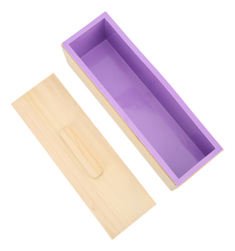 Molde Para Hacer Jabón, Flexible, De Silicona Morada, Hecho
