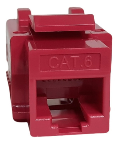 Jack Rj45 Categoria 6  Caja X 50 Unidades  Azul O  Rojos