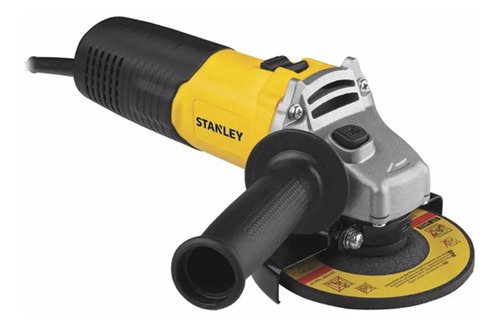 Amoladora angular Stanley STGS6115 color amarillo 600 W 220 V + accesorio