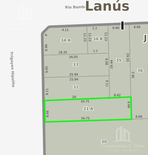 Imagen 2 de 30 de Edificio - Lote 8,66x35 - Fot 3 - Lanús Oeste