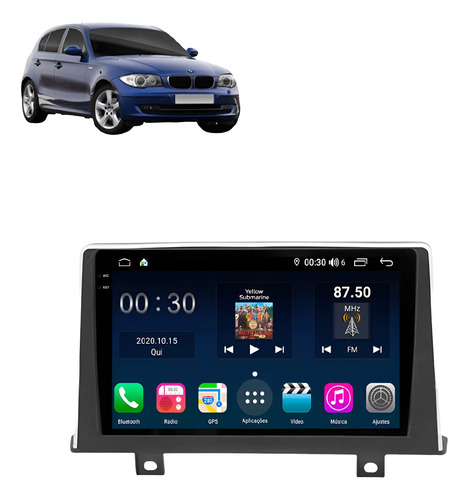 Multimídia Android Bmw Série 1/ Série 3 2013-19 8/core 9p