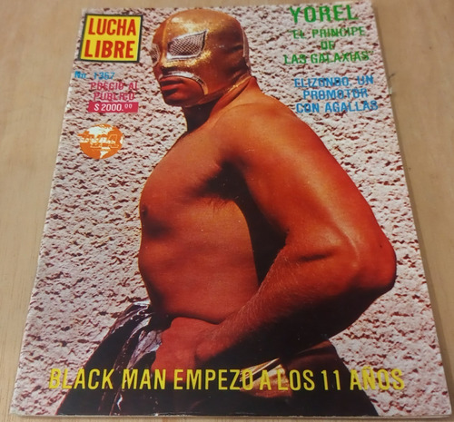 Revista Lucha Libre N°1357 Abril 24 1990 Black Man