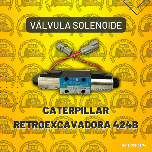 Válvula Solenoide Caterpillar Retroexcavadora 424b