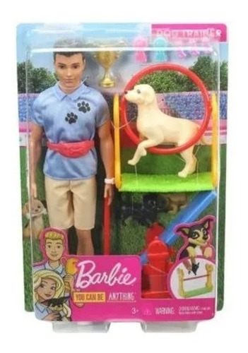 Barbie Ken Profesiones Entrenador Perros- Veterinario