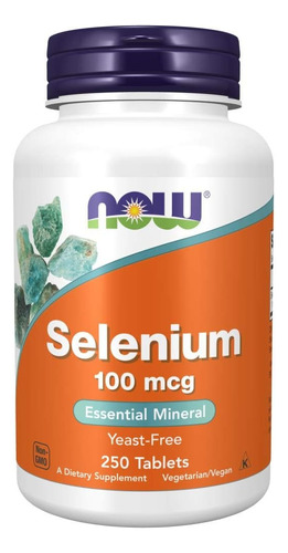 Selenio Selenium 100 Mcg 250 Tabletas 