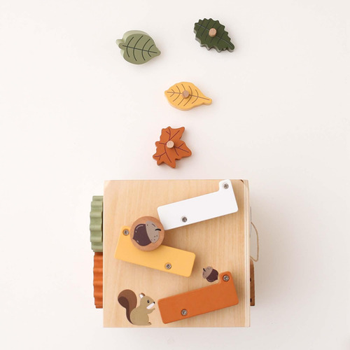 Cubo De Actividad De Madera Juguetes Cuentas Juguetes Para