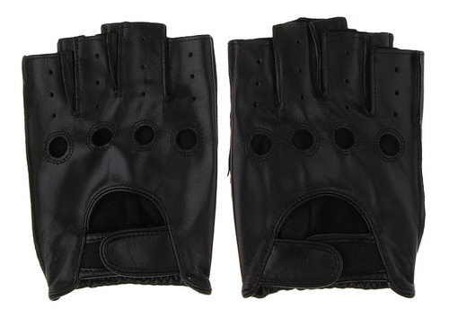 Guantes Cortos Sin Dedos Sg Lazo Negro Del Gancho