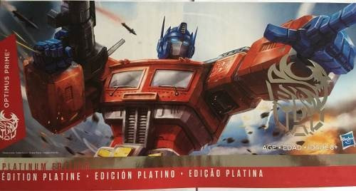 Figura de acción  Optimus Prime Platinum Edition de Hasbro