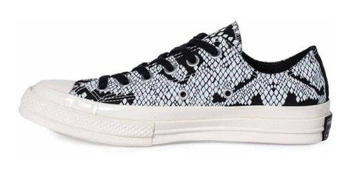 Zapatillas Converse Mujer Chuck Taylor 70 Ox Negro Reptil 