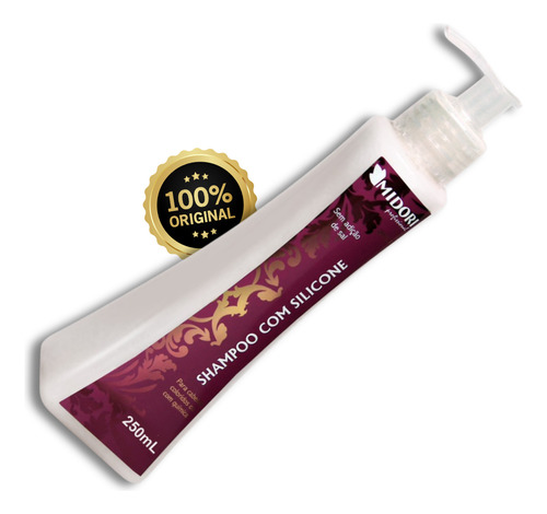 Shampoo Com Silicone Para Cabelos Com Quimica 250ml Midori