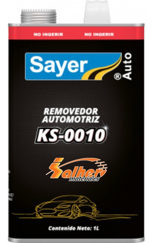 D I L U Y E N T E Reemoovedor Autoomootriz 1 Litro Sayer