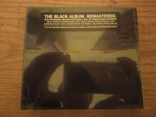 Imagen 1 de 3 de Metallica Black Album Triple Cd 2021