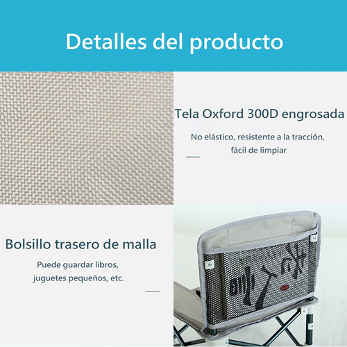Periquera Para Bebe Portatil Plegable Silla Comer Ajustable