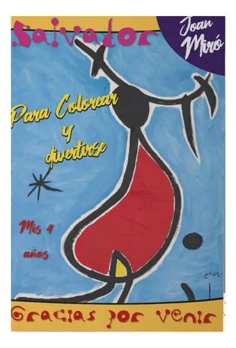 comprar Joan Miró - Libro Para Colorear Textos Editables
