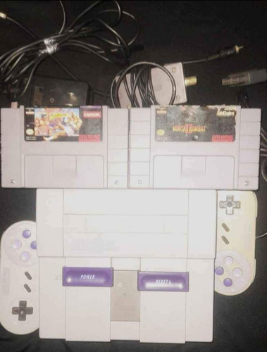 Super Ness Original 1995 2 Juegos 2 Controles Adaptador.