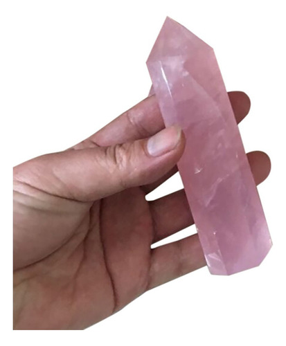 Varita De Cristal De Cuarzo Rosa Rosa Roca Natural W 40-50 M
