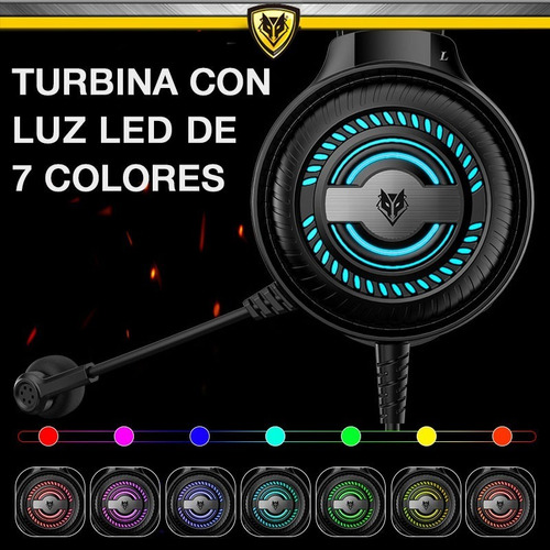 Imagen 4 de 9 de Auriculares Gamer Nubwo N1 Pro Rgb Pc Ps4 Xbox