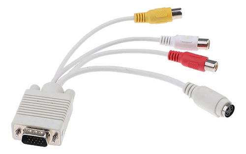 Cw Vga A Tv Av 3-rca Adaptador Convertidor De S-video Cables