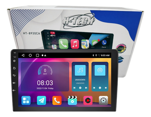Central Multimídia 9 POL ACTACORE QLED 3/32GB Android Auto Car Play