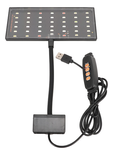 Clip On Aquarium Led, Alimentado Por Usb, Regulable, 10 Velo