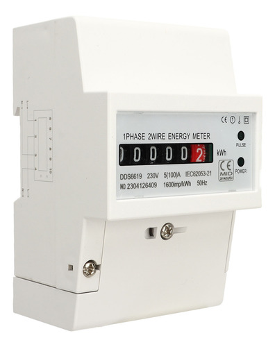 Medidor De Energía Monofásico Electricidad Din Rail Power