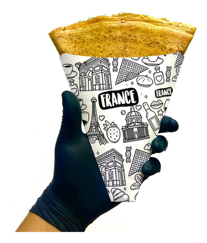 Cono Para Crepas 100 Piezas, France Genérico Envio Gratis