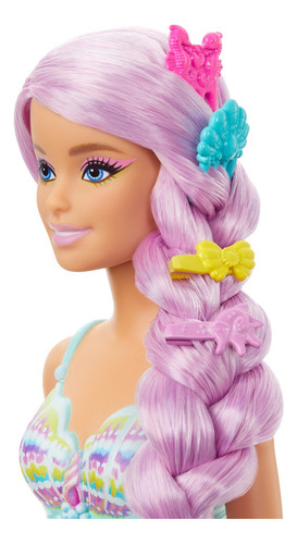 Boneca Barbie Hrr00 Sereia Cabelo Longo Dos Sonhos Mattel