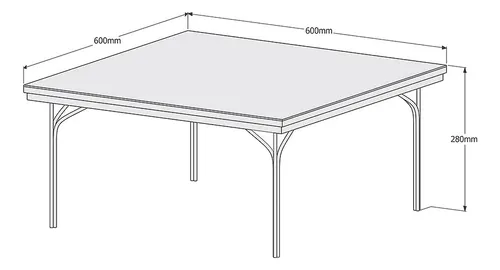 Mesa De Centro Be Espejo Canela - Be Design