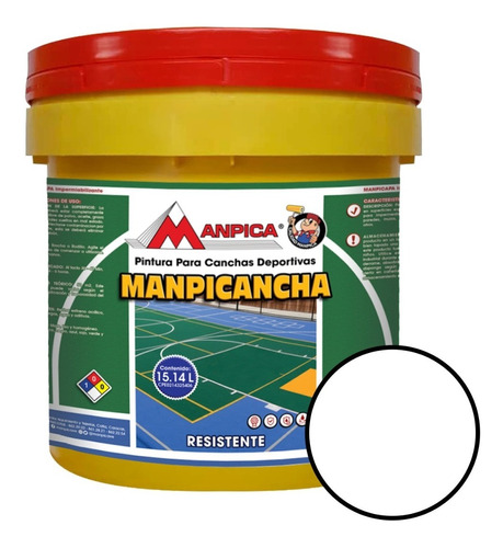 Pintura Para Cancha Blanco Cuñete Manpica