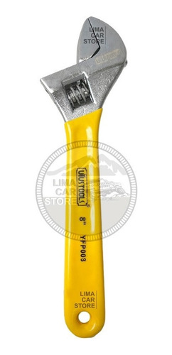 Llave Francesa Profesional 8 PuLG Cromada Con Grip Uyustools